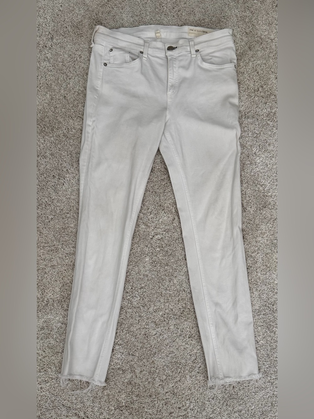 rag & bone White Skinny Jeans